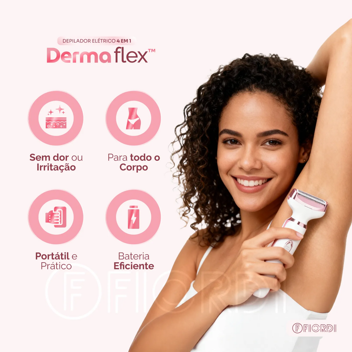 Depilador Elétrico 4 em 1 - DermaFlex®
