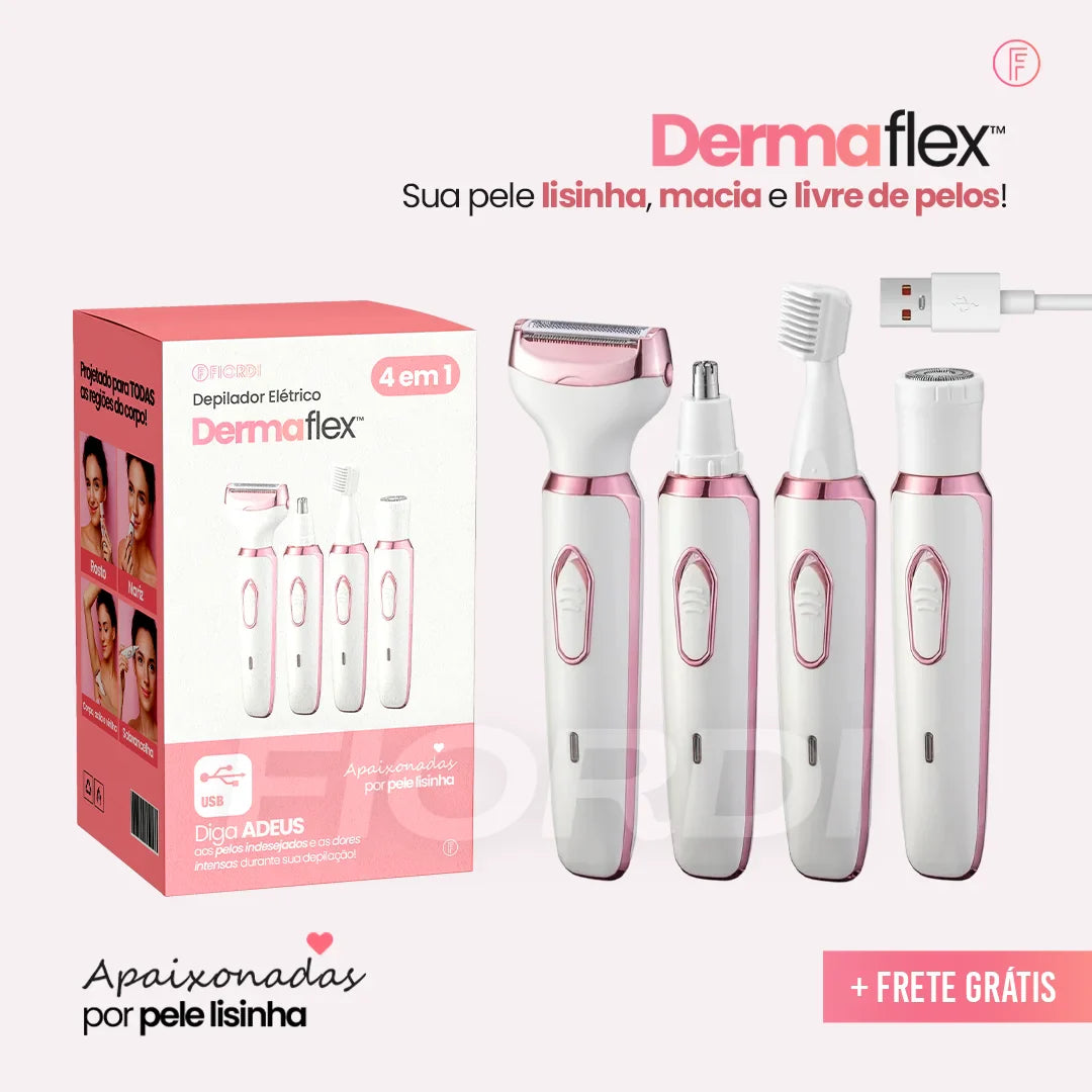 Depilador Elétrico 4 em 1 - DermaFlex®