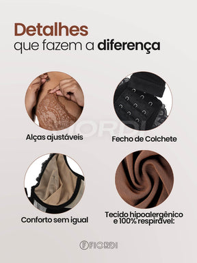 Body Modelador Renda - Elegance™