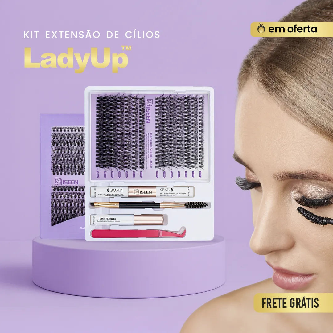 Kit de Extensão de Cílios - LadyUp™