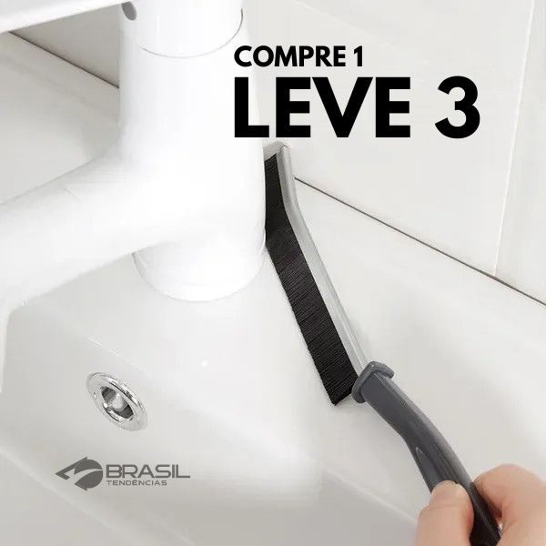Escova de Limpeza Multiuso para Cantos e Fendas [Compre 1 e Leve 3]