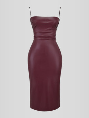 Vestido em Couro Helena