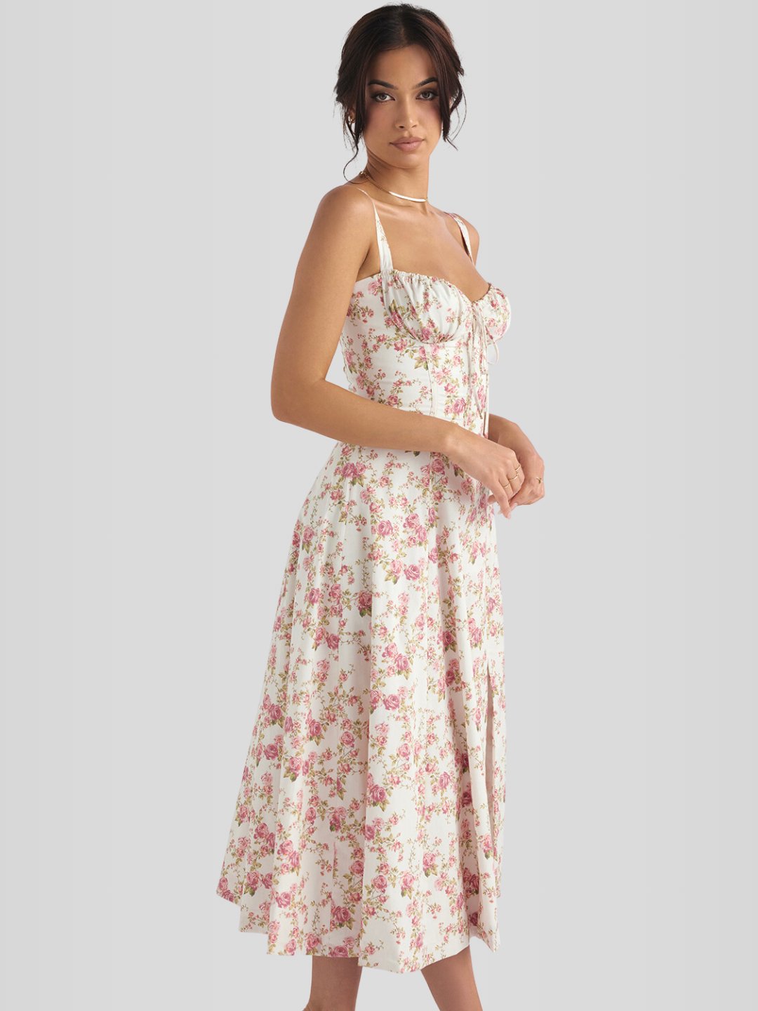 Vestido Midi Floral Camile